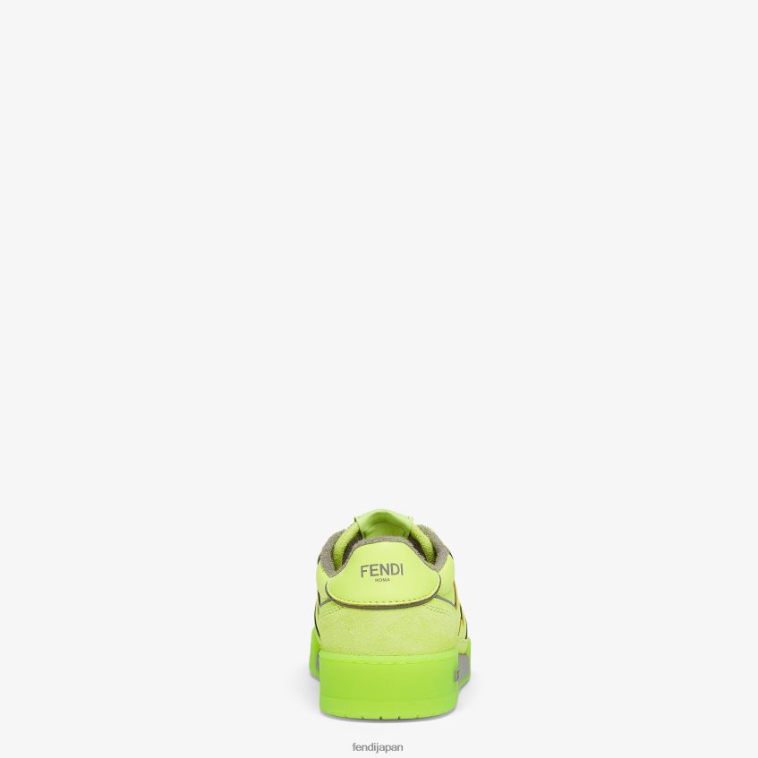 jp Fendi 女性 ネオンレザーロートップ 黄色 20L42T1318 靴