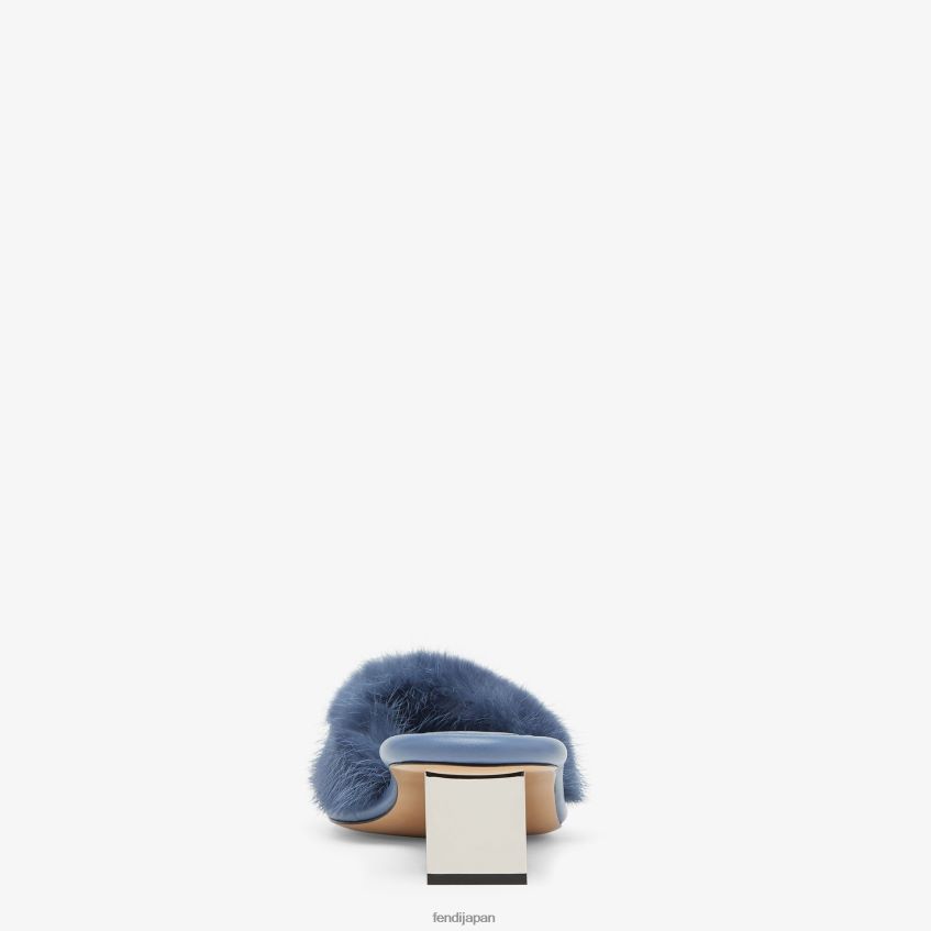 jp Fendi 女性 ミンクのスライド 青 20L42T1321 靴