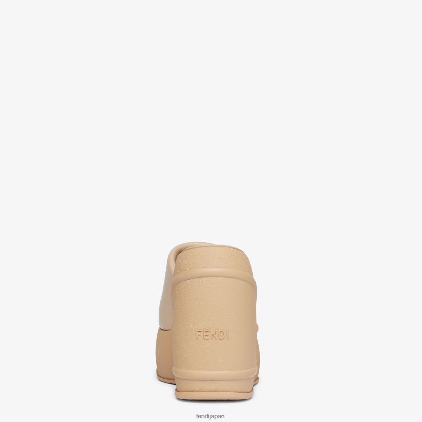 jp Fendi 女性 ナッパレザー スライド ベージュ 20L42T1328 靴