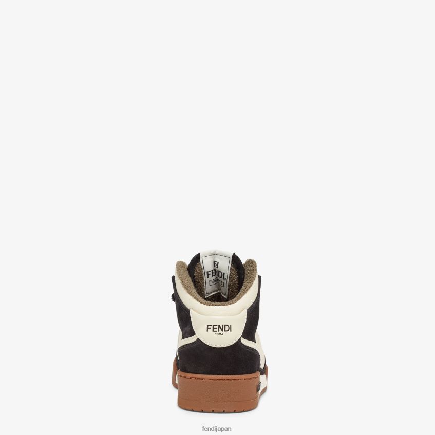 jp Fendi 女性 レザーハイトップ 白 20L42T1360 靴