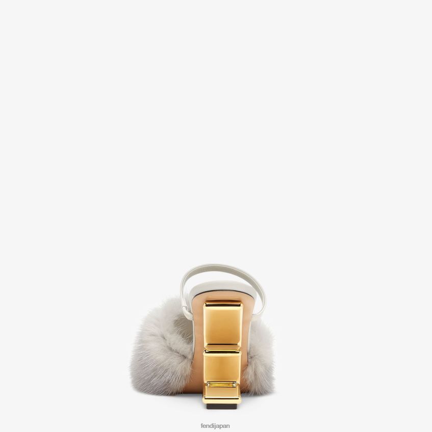 jp Fendi 女性 ペールミンク ハイヒールサンダル グレー 20L42T1375 靴