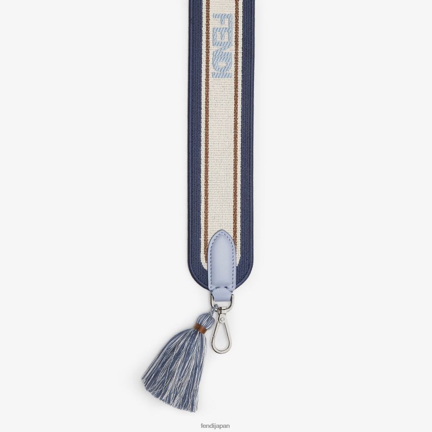 jp Fendi 女性 リボンショルダーストラップ 青 20L42T138 アクセサリー