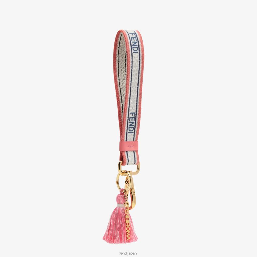 jp Fendi 女性 リボンキーケース ピンク 20L42T139 アクセサリー
