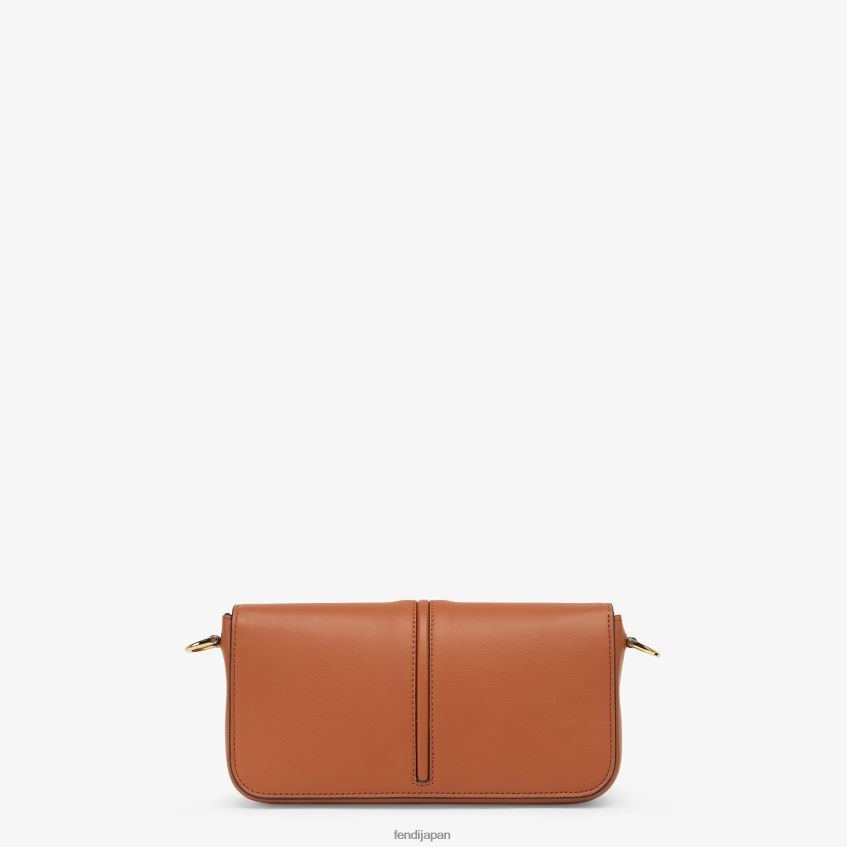 jp Fendi 女性 グラフィオンチェーンレザーウォレット 茶色 20L42T1416 アクセサリー