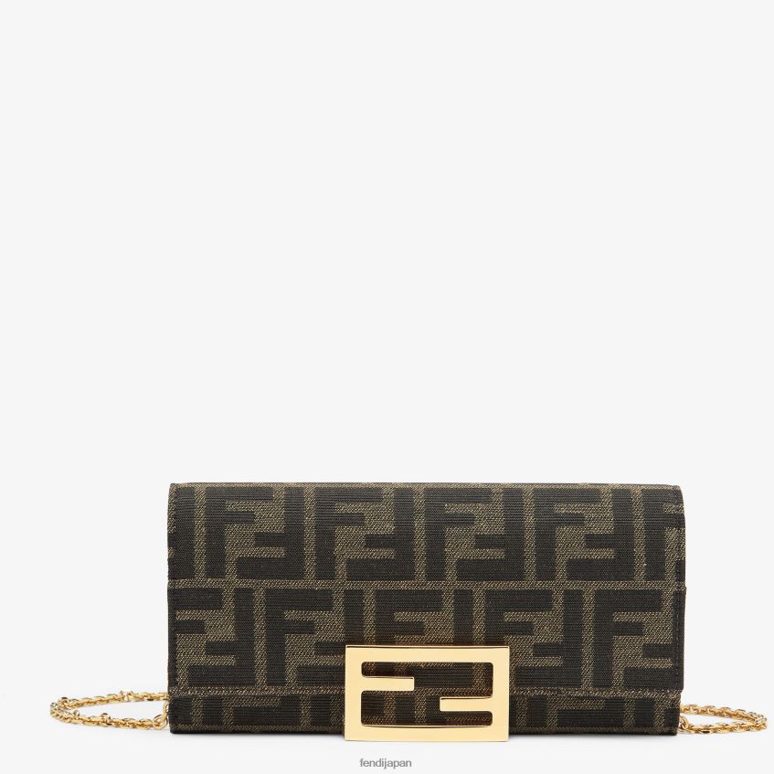jp Fendi 女性 布製財布 茶色 20L42T1418 アクセサリー