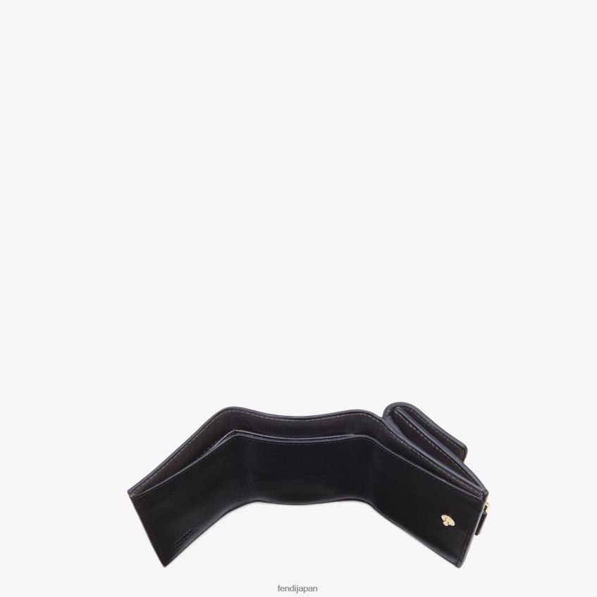 jp Fendi 女性 バゲット マイクロ 三つ折りナッパレザー ウォレット 黒 20L42T1425 アクセサリー