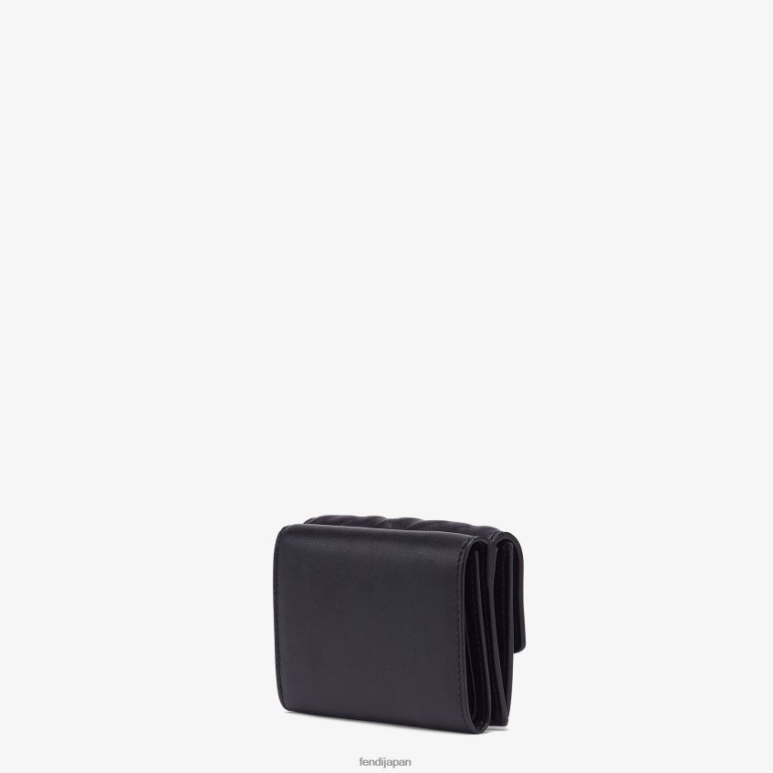 jp Fendi 女性 バゲット マイクロ 三つ折りナッパレザー ウォレット 黒 20L42T1425 アクセサリー