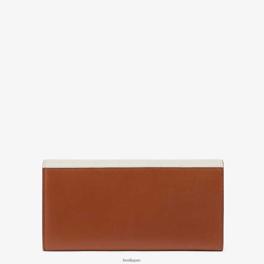 jp Fendi 女性 ツートンカラーのレザーとカメリアのウォレット 多色 20L42T1427 アクセサリー