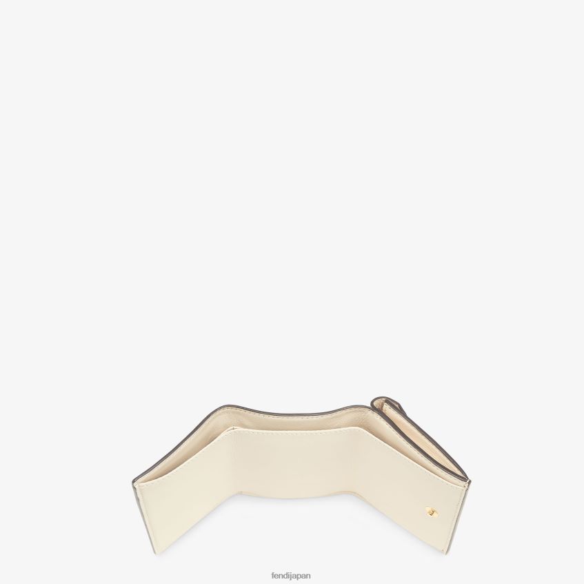 jp Fendi 女性 ツートンカラーのレザーとカメリアのウォレット 多色 20L42T1428 アクセサリー