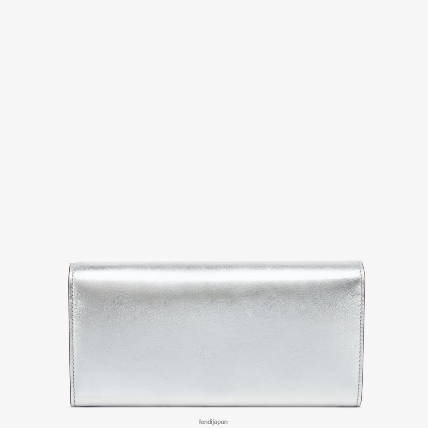 jp Fendi 女性 コンチネンタル チェーン付きレザーウォレット 銀 20L42T1440 アクセサリー