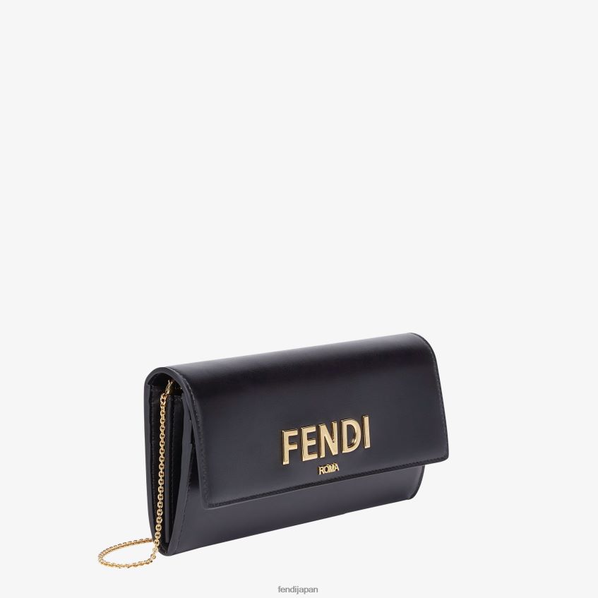 jp Fendi 女性 ローマレザーウォレット 黒 20L42T1443 アクセサリー