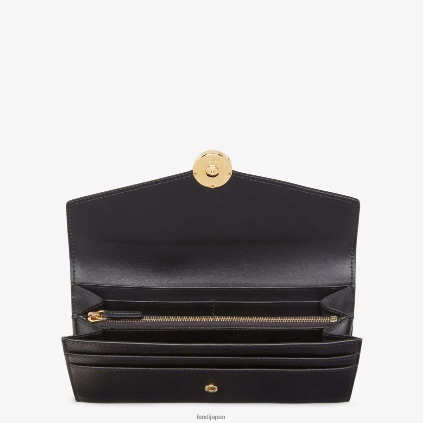 jp Fendi 女性 コンチネンタルレザーウォレット 黒 20L42T1446 アクセサリー