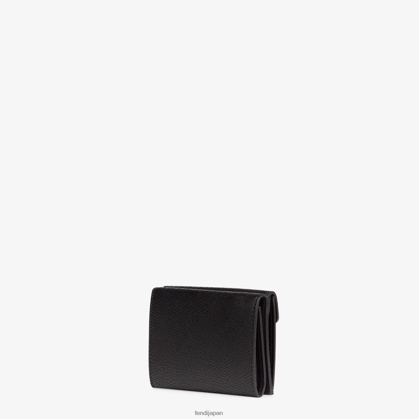 jp Fendi 女性 マイクロ三つ折りレザーウォレット 黒 20L42T1447 アクセサリー