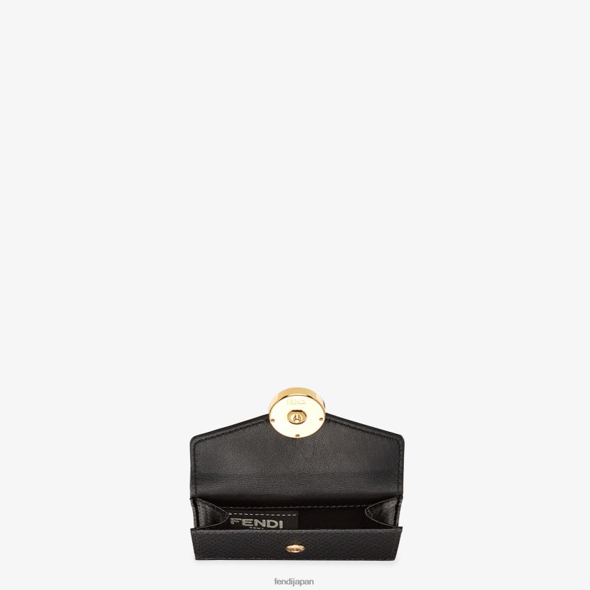jp Fendi 女性 マイクロ三つ折りレザーウォレット 黒 20L42T1447 アクセサリー