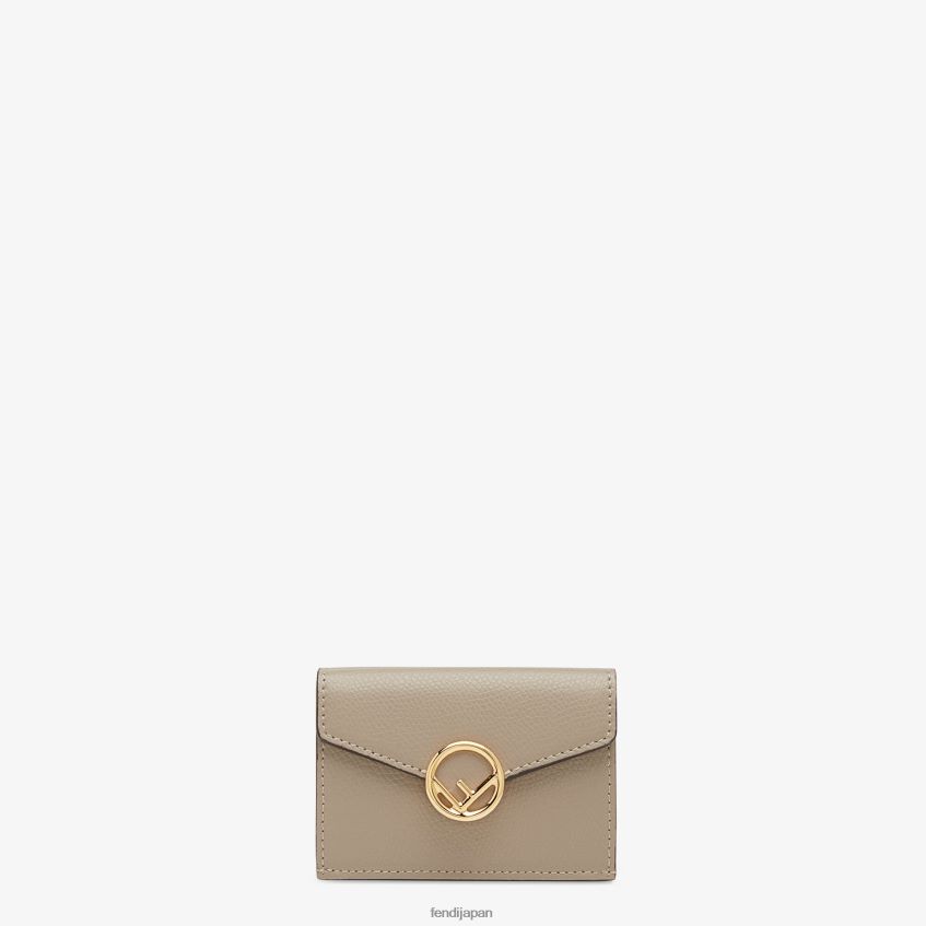 jp Fendi 女性 マイクロ三つ折りレザーウォレット 茶色 20L42T1450 アクセサリー