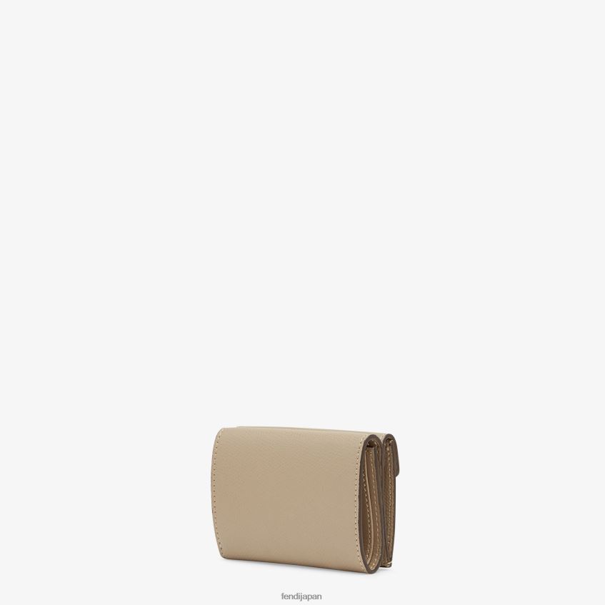 jp Fendi 女性 マイクロ三つ折りレザーウォレット 茶色 20L42T1450 アクセサリー