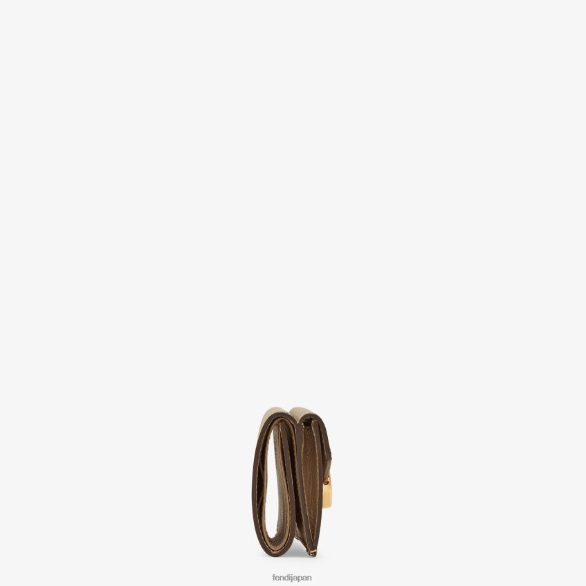 jp Fendi 女性 マイクロ三つ折りレザーウォレット 茶色 20L42T1450 アクセサリー