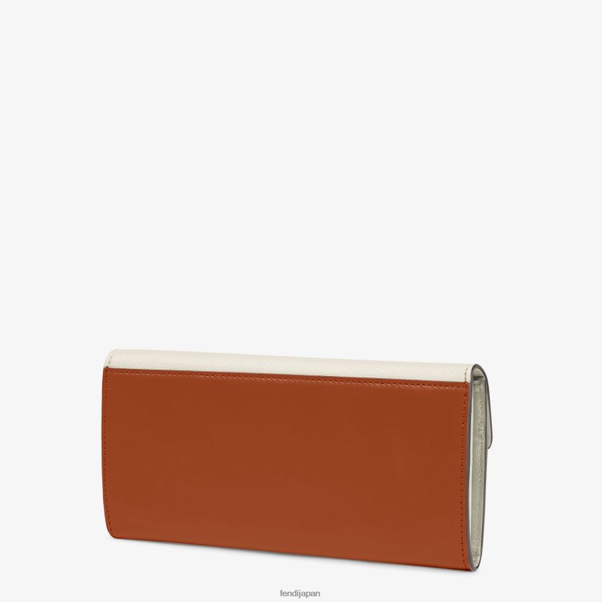 jp Fendi 女性 ツートンカラーのレザーとカメリアのウォレット 多色 20L42T1453 アクセサリー