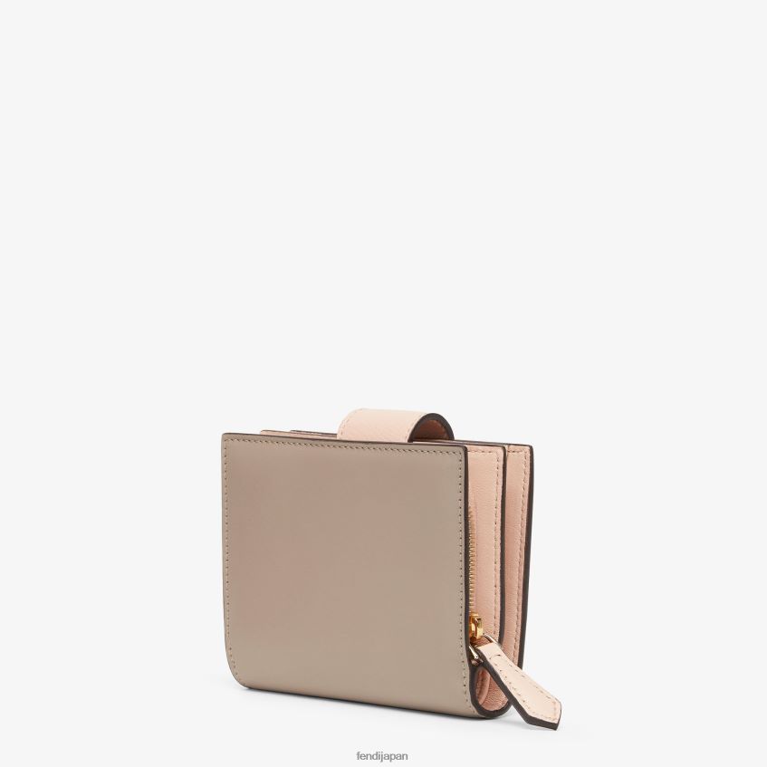 jp Fendi 女性 ツートンカラーの鳩とレザーのコンパクトウォレット 多色 20L42T1458 アクセサリー