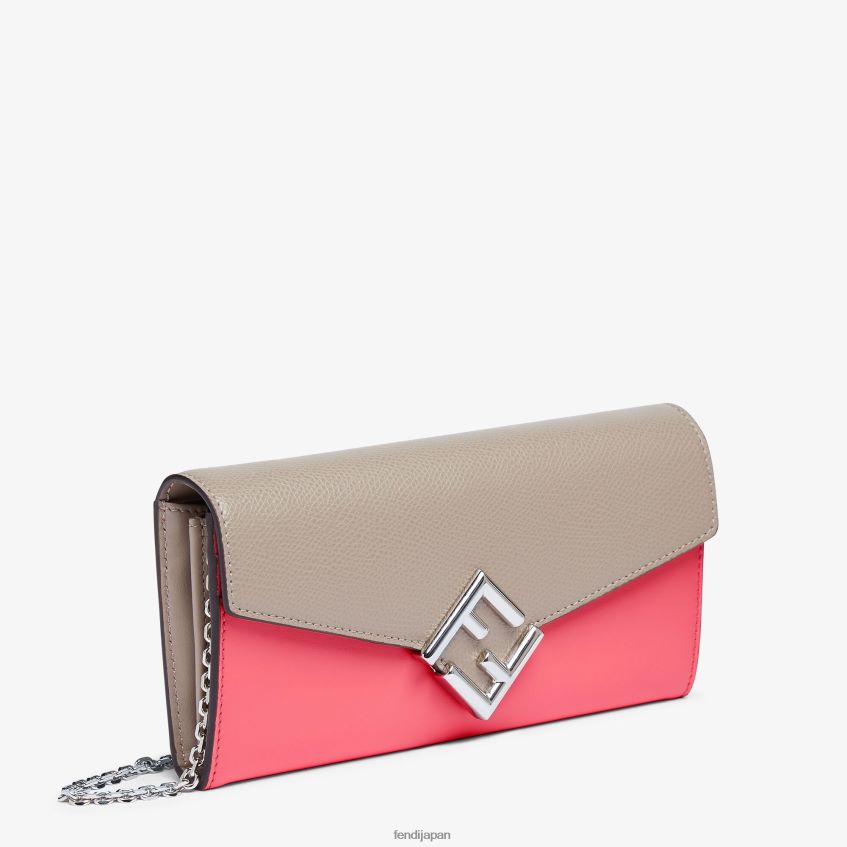 jp Fendi 女性 ツートンカラーと鳩革の財布 ピンク 20L42T1465 アクセサリー