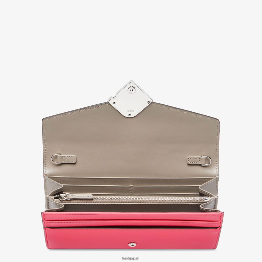 jp Fendi 女性 ツートンカラーと鳩革の財布 ピンク 20L42T1465 アクセサリー
