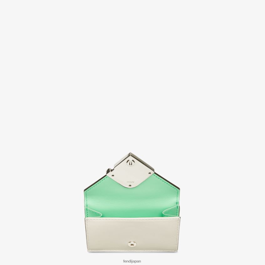 jp Fendi 女性 ツートンカラーとレザーの財布 白 20L42T1466 アクセサリー