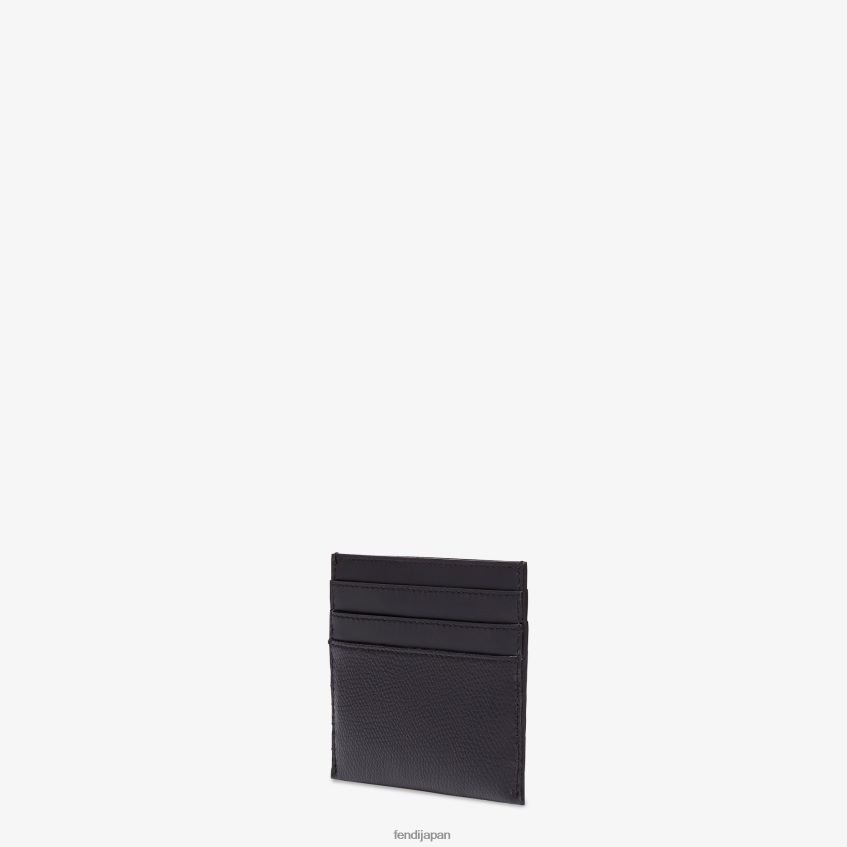 jp Fendi 女性 レザーフラットカードホルダー 黒 20L42T1472 アクセサリー