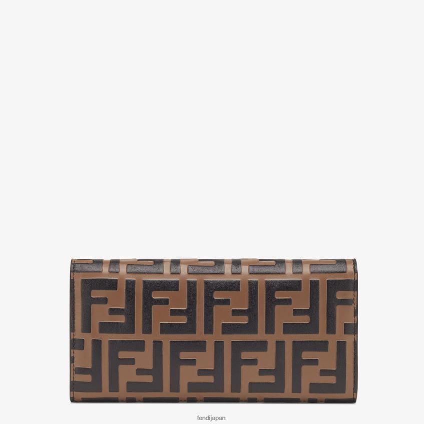 jp Fendi 女性 コンチネンタル チェーン付きレザーウォレット 黒 20L42T1474 アクセサリー