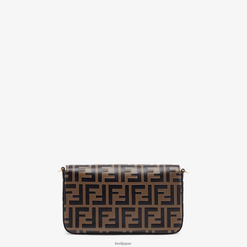 jp Fendi 女性 チェーン付きウォレット ポーチ付き レザー ミニバッグ 茶色 20L42T1477 アクセサリー