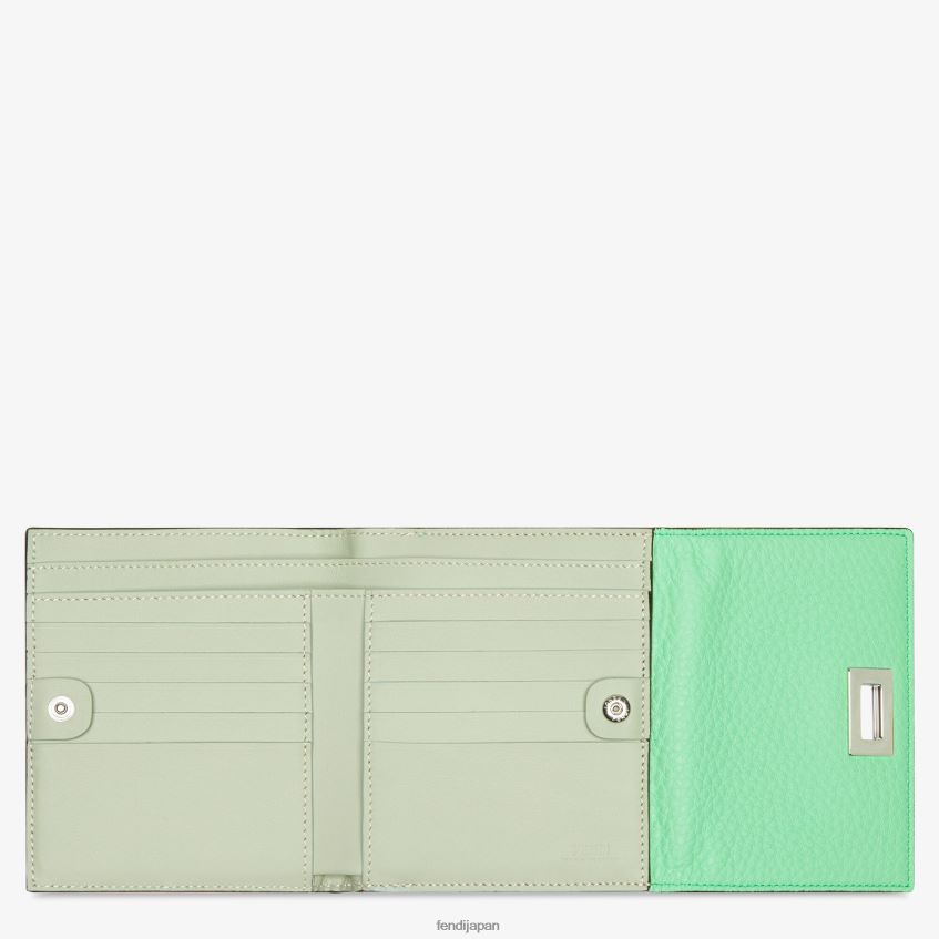 jp Fendi 女性 ピーカブーレザーウォレット 緑 20L42T1485 アクセサリー