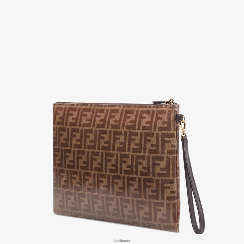 jp Fendi 女性 布製ポーチ 茶色 20L42T1488 アクセサリー