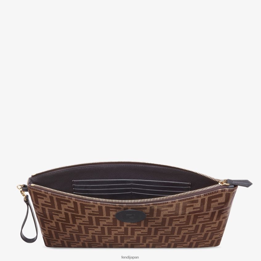 jp Fendi 女性 布製ポーチ 茶色 20L42T1488 アクセサリー