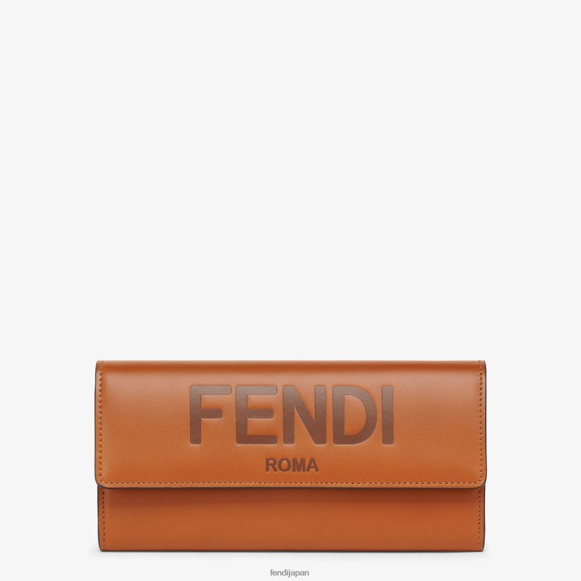 jp Fendi 女性 コンチネンタルレザーウォレット 茶色 20L42T1489 アクセサリー