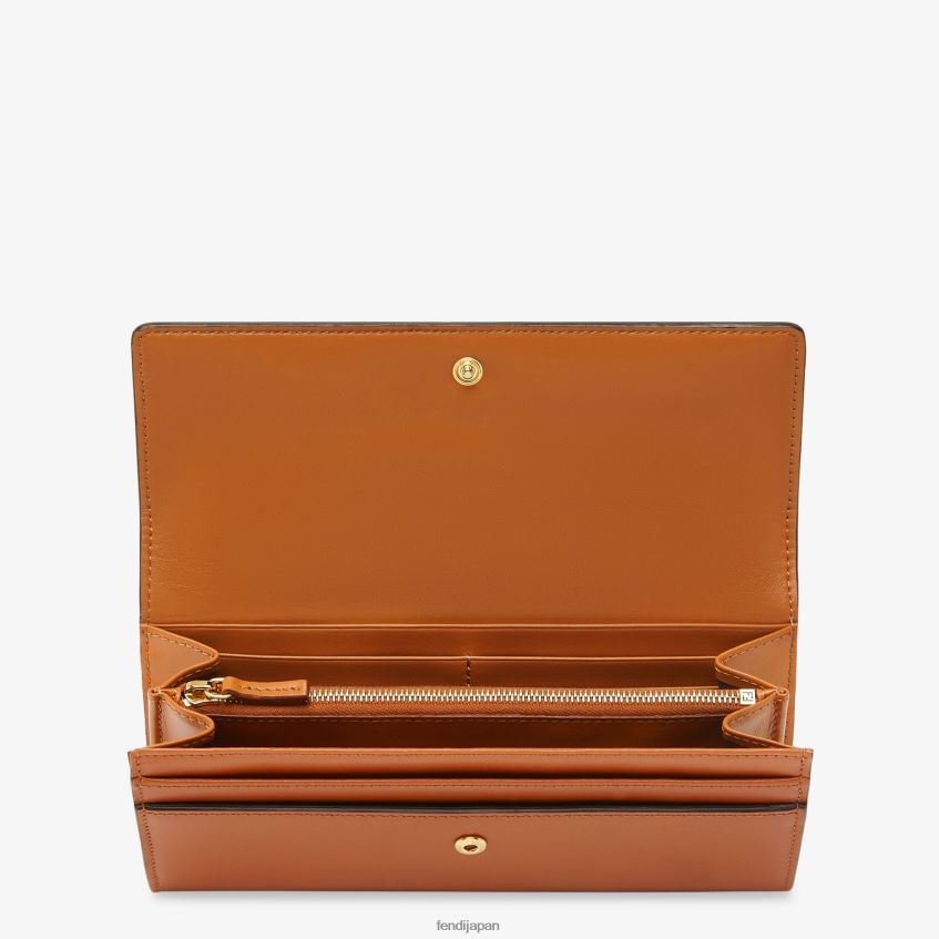 jp Fendi 女性 コンチネンタルレザーウォレット 茶色 20L42T1489 アクセサリー