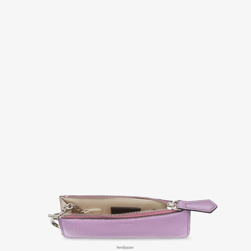 jp Fendi 女性 ピーカブー キーケース レザーポーチ 紫 20L42T1531 アクセサリー