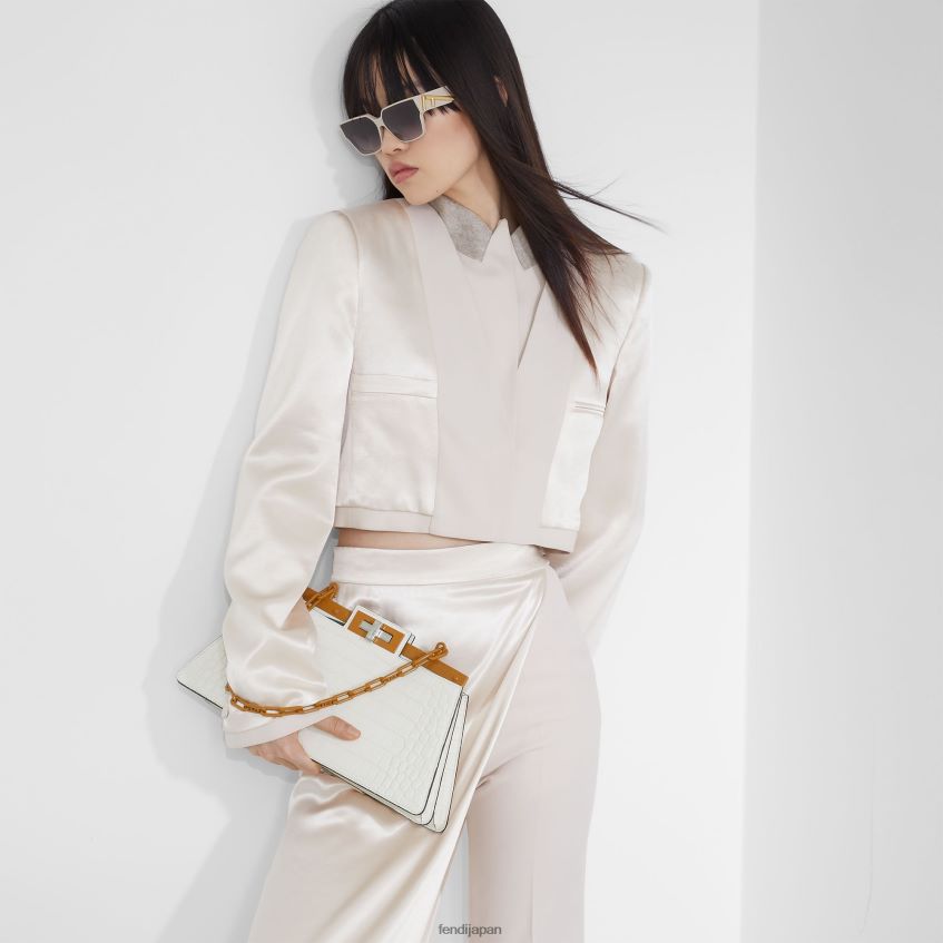 jp Fendi 女性 クリームアセテートサングラス ファッション 20L42T154 アクセサリー