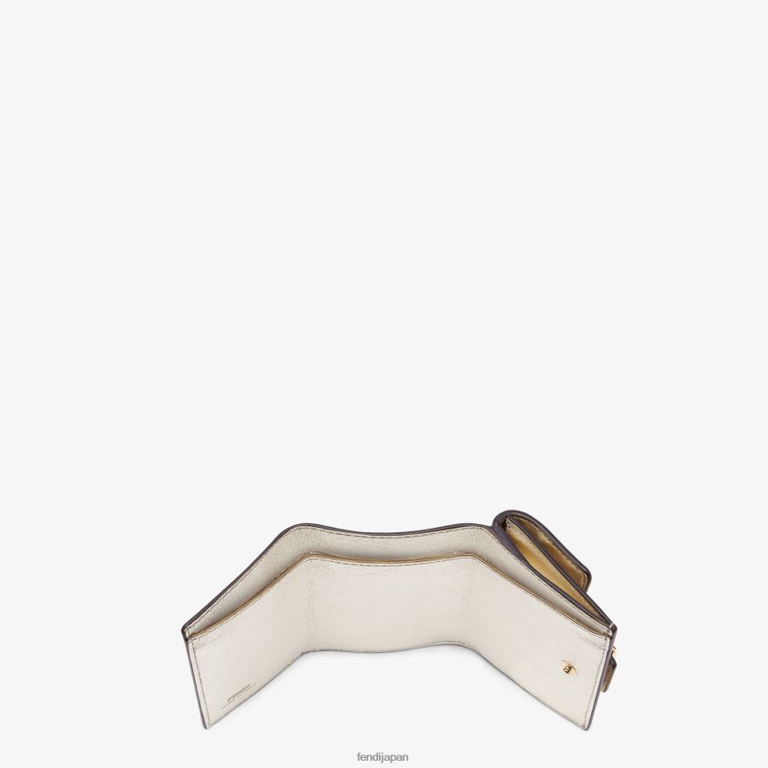 jp Fendi 女性 マイクロ三つ折りレザーウォレット グレー 20L42T1552 アクセサリー