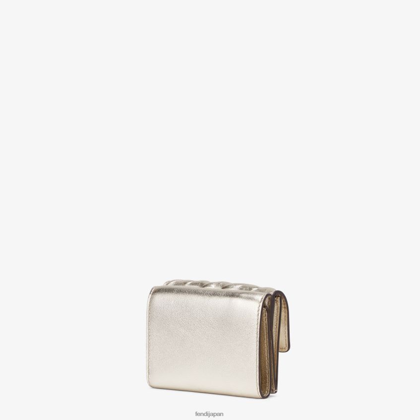 jp Fendi 女性 マイクロ三つ折りレザーウォレット グレー 20L42T1552 アクセサリー