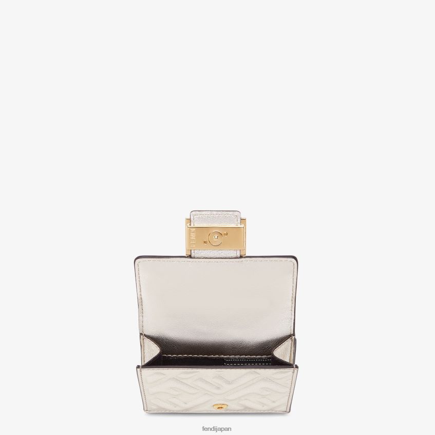 jp Fendi 女性 マイクロ三つ折りレザーウォレット グレー 20L42T1552 アクセサリー