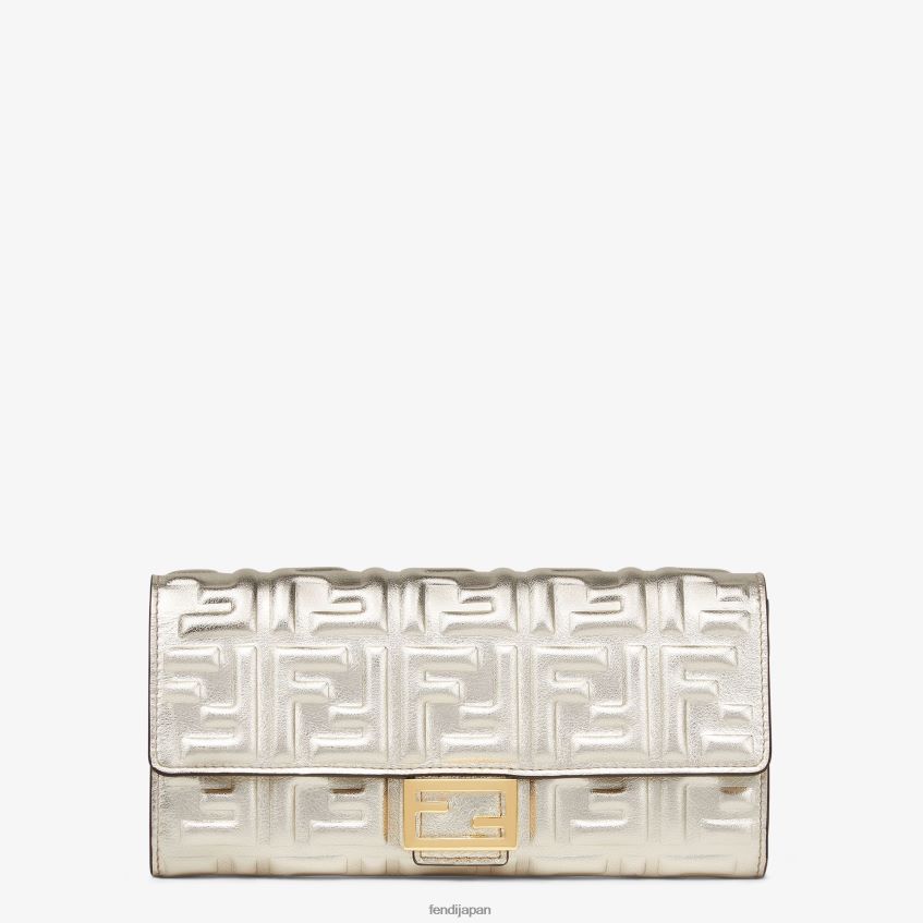 jp Fendi 女性 コンチネンタルレザーウォレット グレー 20L42T1553 アクセサリー