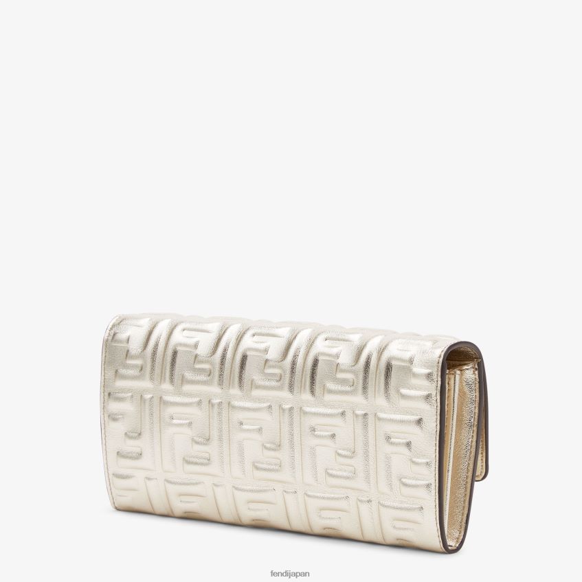 jp Fendi 女性 コンチネンタルレザーウォレット グレー 20L42T1553 アクセサリー