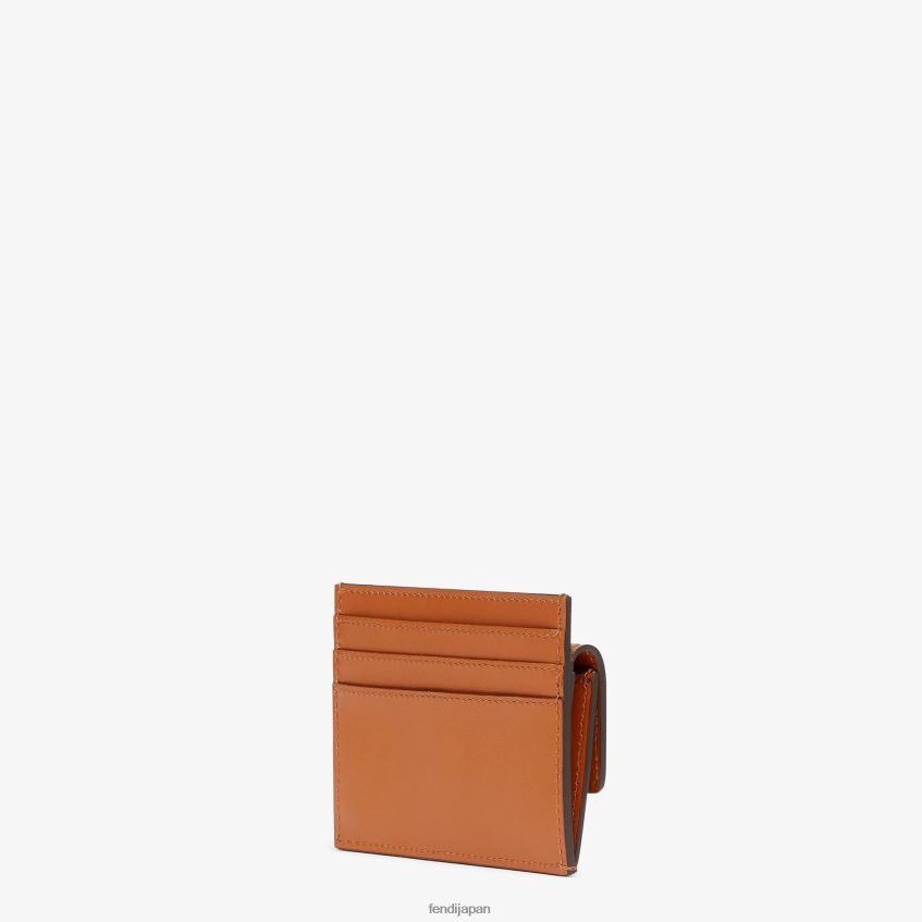 jp Fendi 女性 ローマレザーカードホルダー 茶色 20L42T1556 アクセサリー