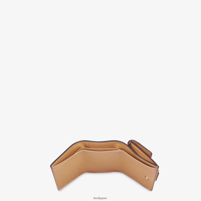 jp Fendi 女性 バゲット マイクロ 三つ折りナッパレザー ウォレット ベージュ 20L42T1560 アクセサリー
