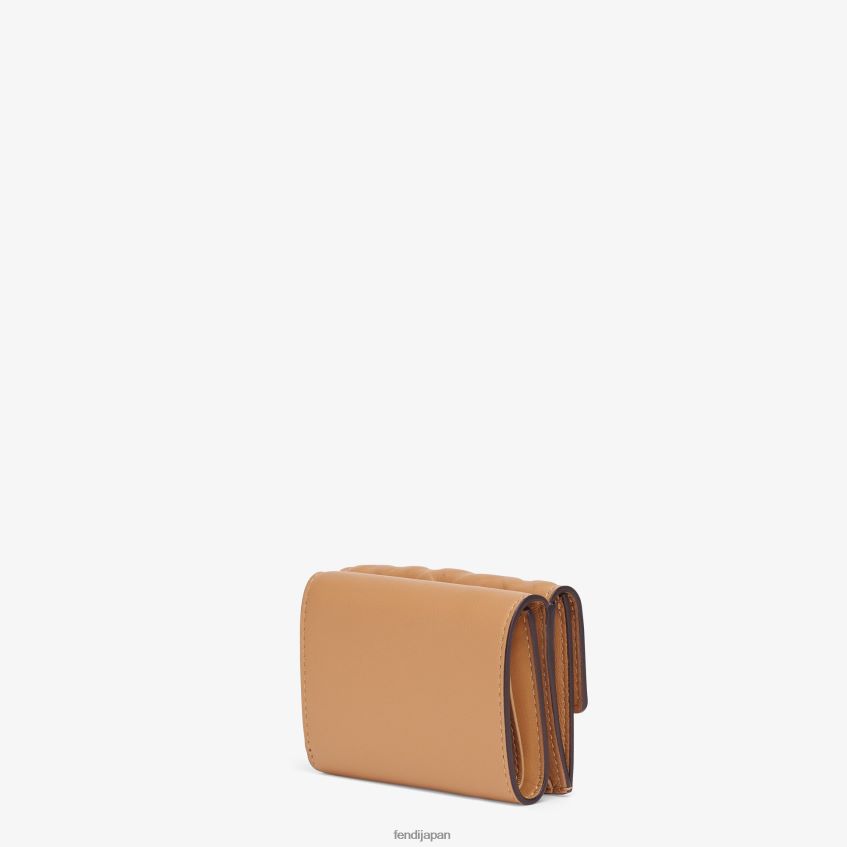 jp Fendi 女性 バゲット マイクロ 三つ折りナッパレザー ウォレット ベージュ 20L42T1560 アクセサリー