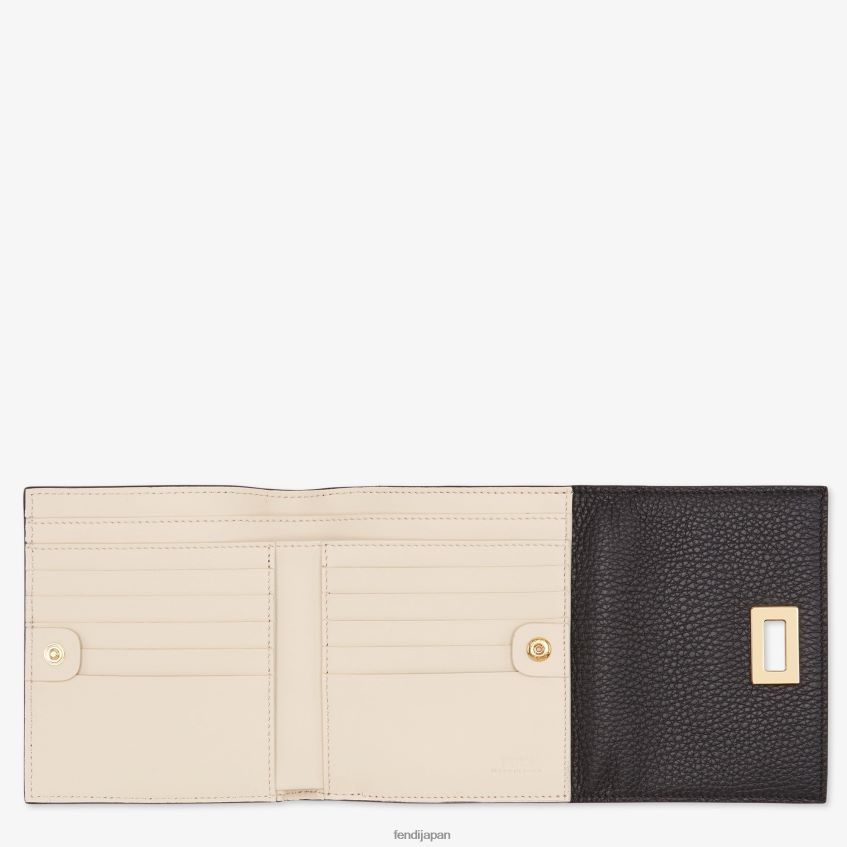 jp Fendi 女性 ピーカブーレザーウォレット 黒 20L42T1566 アクセサリー