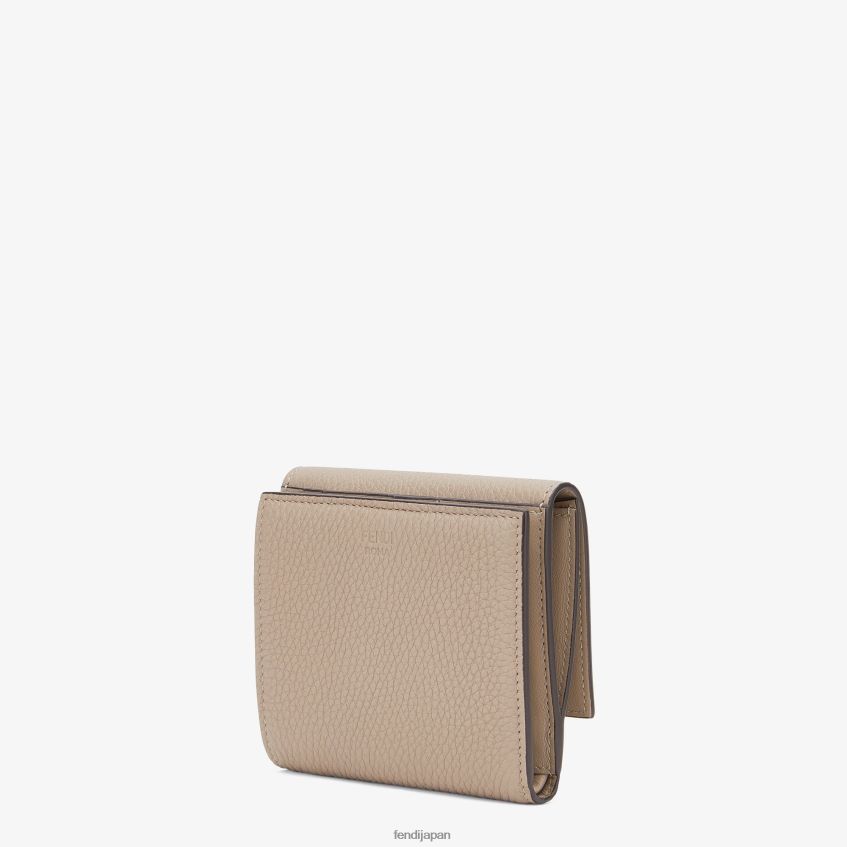 jp Fendi 女性 ピーカブーレザーウォレット ベージュ 20L42T1569 アクセサリー