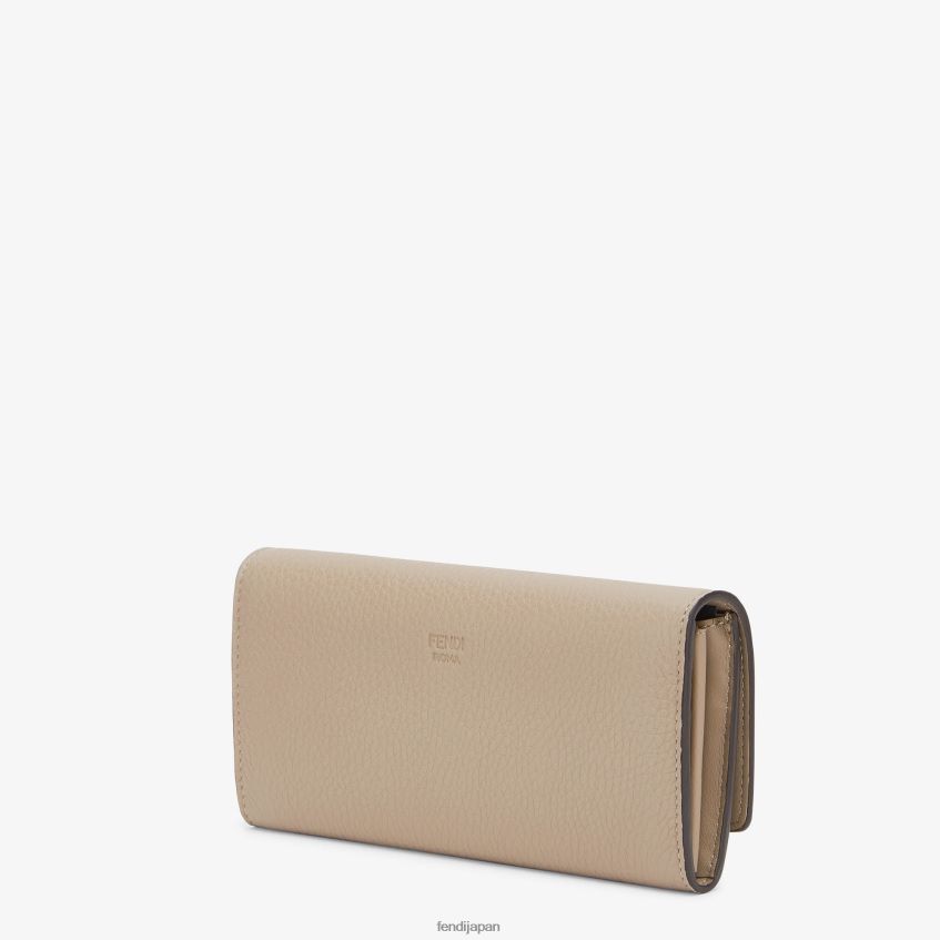 jp Fendi 女性 ピーカブー コンチネンタル レザーウォレット ベージュ 20L42T1570 アクセサリー