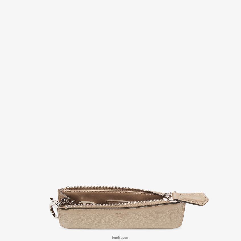 jp Fendi 女性 ピーカブー キーケース レザーポーチ ベージュ 20L42T1573 アクセサリー