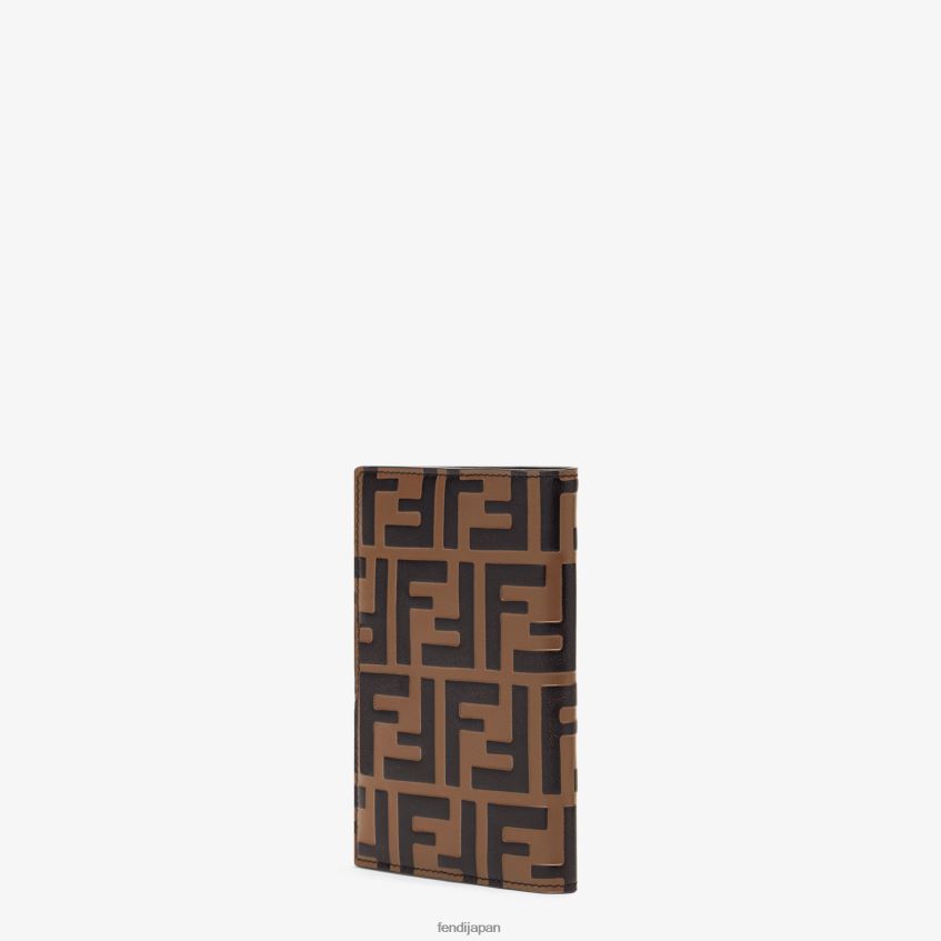 jp Fendi 女性 革製パスポートカバー 茶色 20L42T1577 アクセサリー