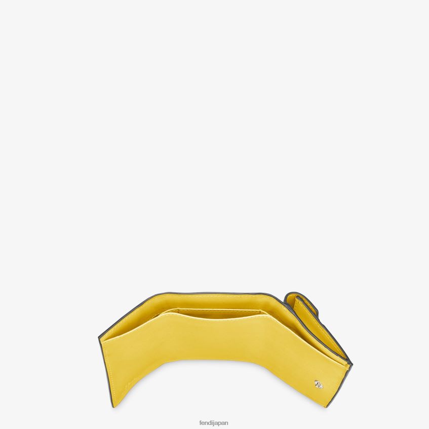 jp Fendi 女性 マイクロ三つ折りレザーウォレット 茶色 20L42T1581 アクセサリー